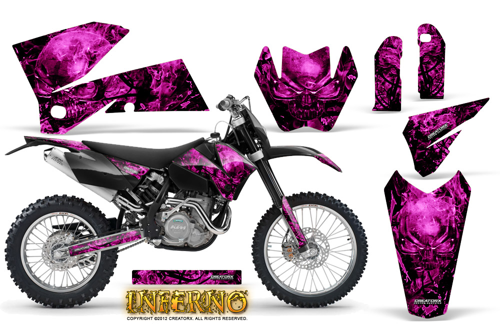 KTM C4 Graphics Kit Inferno Pink